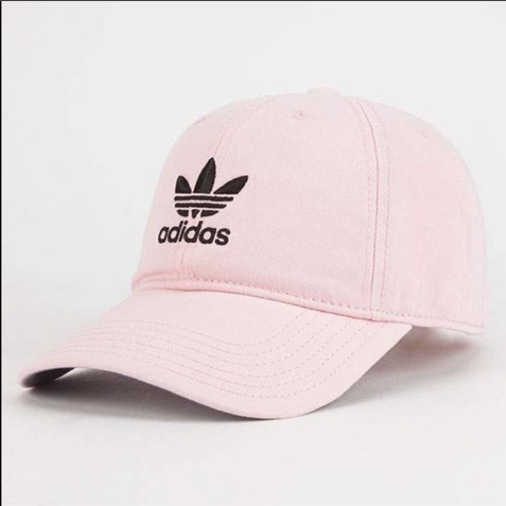Adidas Pink baseball hat cap strap back like new
